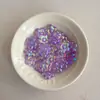 Acrílico transparente com revestimento UV fosco, florzinha pequena, acessórios DIY para miçangas para correntes de celular, chaveiros, pingentes e materiais decorativos