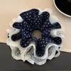 Goma para el pelo scrunchie floral vintage para mujer, accesorio para el pelo de estilo casual y de alta gama, nuevo modelo 2026 para moño