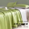 Colcha de Seda de Hielo para Verano, Colcha para Aire Acondicionado, Colcha Individual Delgada Lavable a Máquina para el Verano, Suave como la Seda para Dormir Desnudo, Nueva Colcha de Verano 2026