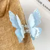 Primavera y Verano Nuevo Super Hada Acrílico Doble capa Horquilla de Mariposa de Alta Gama Accesorios para el Cabello Dulces Pinza de Agarre Accesorios para el Cabello Frescos Pequeños para Mujeres