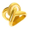 Anillo de Cruz de Acero Anillo Hueco Europeo y Americano Moda Simple Versátil Espacio Geométrico Combinación Diosa de Invierno