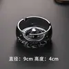 Cinzeiro de Cerâmica Estilo Chinês com Acabamento Dourado Criativo Cinzeiro de Porcelana Cinzeiro de Mesa para Hotel de Luxo Personalizável LO