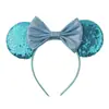 2025 Nueva Diadema AliExpress Día de San Valentín Diadema de Lentejuelas con Lazo Diadema de Mickey para Mujer Accesorios para la Cabeza