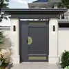 Liga de Alumínio Novo Estilo Chinês Villa Porta Dupla Portão de Pátio Portão Externo para Quintal Portão de Casa Autoconstruída Rural