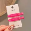 Pinzas para el pelo estrechas sin costuras de colores macarrón a la moda estilo coreano para peinado de maquillaje, pinzas para el pelo versátiles y elegantes