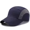 Chapéu de Verão Masculino Viseira Chapéu Boné de Beisebol Coreano Malha de Secagem Rápida Respirável Chapéu de Sol Chapéu com Logo Estampado