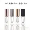 Botellas Cuadradas de Vidrio para Perfume al por Mayor, Botellas con Atomizador para Perfume, Botellas Convenientes para Muestras, Botellas de Relleno para Perfume Cosmético
