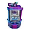 Máquina de Videogame Operada por Moeda Crazy Card, Equipamento de Entretenimento com Iluminação Colorida, Máquina de Diversão de Pegar Cartas para Lazer