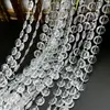 Cortina de contas acrílicas guia de estrada de casamento corda de cristal cena de casamento palco decoração de teto cortina de porta divisória faça você mesmo