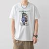 Camiseta de manga curta estampada solta de verão masculina moda casual para todos os jogos na moda gola redonda respirável confortável estudantes adolescentes