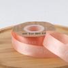 Fita de poliéster com letras em inglês Loveforever de 2,5 cm, flores, fita para embalagem de bolo, presente, 25 jardas/rolo
