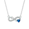 Nuevo Collar de Combinación Infinita Europeo Americano Lujo Ligero Sentido de Alta Gama Diseño de Nicho Doce Piedras del Zodiaco Cadena para Clavícula Colgante para Mujer