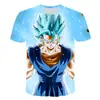 AliExpress Europa y Estados Unidos nueva camiseta de hombre de impresión digital 3D de Dragon Ball Wukong circundante suministro de comercio exterior