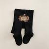 Otoño e invierno bebé niña pantimedias de animal de trasero grande leggings trenzados para bebé algodón tejido para niños