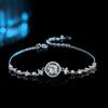 Pulseira de Diamante Gypsophila Moussaint Prata Esterlina Clássico 1 quilate Moissanita de Quatro Garras Pulseira de Platina Moda Joias de Luxo Leve