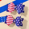 Amazon EE. UU. Set de Pasadores de Moño para Fiesta Infantil Estrella Brillante Bandera Accesorios para el Cabello para Niñas 5083