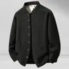 Chaqueta Fina de Algodón y Lino Nueva Colección Primavera-Verano Leishibert, Chaqueta Casual Cómoda y Transpirable para Hombre, Ropa de Abrigo de Moda para Hombre