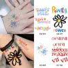 Pegatina de Tatuaje de Margarita Pequeña Mismo Estilo que Gd Quan Zhilong Nicho de Gama Alta Margarita Arcoíris Semi-Permanente Impermeable Pegatina de Tatuaje para Mujeres