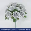 Flor de Rosa Artificial, Flor de Seda de Tallo Único, Rosa Dorada, Rosa Más Vendida en Amazon, Flor Decorativa de Halloween