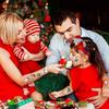 Pegatina de tatuaje navideño de dibujos animados de Año Nuevo transfronterizo para niños, regalo de campana de Papá Noel, pegatina temporal
