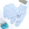 Comercio exterior Otoño e invierno ropa de bebé europea y americana ropa de otoño para niños pantalones largos camisa básica para recién nacido