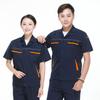 Traje de trabalho de verão CVC de manga curta para homens, respirável, resistente ao desgaste, top fino de manga comprida, roupas para oficina de fábrica