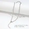Collar Femenino Transfronterizo de Acero Inoxidable Chapado en Oro Real de 18K Cadena Hueso de Serpiente Cadena Lisa Moda Cadena de Clavícula Versátil Collar de Acero de Titanio