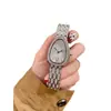 Reloj Sombra de Serpiente Dorado Moda Completo Diamante Forma de Serpiente para Mujer Tendencia de Moda Reloj de Cuarzo para Mujer Correa de Acero Reloj Danny Road
