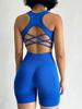 Traje deportivo transfronterizo para mujer, para correr, fitness, reunión, chaleco de yoga ahuecado, traje de fitness de alta resistencia a prueba de golpes