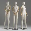 Mannequins de Tecido para Corpo Inteiro Props Rack para Vitrine de Loja de Roupas Femininas Mão de Atividade Falsa Corpo Humano Rack de Mannequim para Roupas Femininas