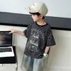 Conjunto de Verano para Niños 2026 Estilo Nuevo Conjunto de Dos Piezas de Camiseta de Manga Corta y Shorts Estilo Coreano para Niños Camiseta Elegante