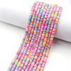Contas Coloridas Misturadas de Argila Polimérica Venda Quente Transfronteiriça Acessórios para Joias DIY Material para Pulseira Infantil Peça Redonda Contas de Argila