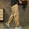 Calça Casual Masculina, Algodão Puro, Estilo High Street Americano, Modelo Primavera e Outono 2026, Calça Reta Solta, Forrada com Fleece e Espessa