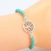 Pulsera de cristal de árbol de la vida nueva vida para comercio exterior europeo y americano, pulsera de yoga simple y versátil, venta al por mayor de fábricaproveedora TEMU