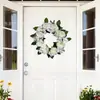 Nova Guirlanda de Flores da Primavera para Pendurar na Porta Decoração de Porta de Casamento Fotografia Celebração de Casamento Decoração Floral para Sala de Estar Guirlanda de Peônias Artificiais Brancas