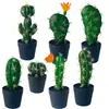 Flores Artificiais Plantas Tropicais Cacto em Vaso Gaze Preta Fabricante Internacional de Plantas Artificiais Fornecimento Direto Transfronteiriço Dropshipping de Peça Única