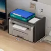 Prateleira de Armazenamento para Impressora Suporte de Mesa de Escritório Prateleira de Armazenamento de Arquivos Multicamadas Suporte de Base de Elevação