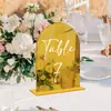 Soporte de Mesa Acrílico en Blanco 3D Tridimensional para Tarjetas de Mesa de Boda Escritas a Mano y Decoraciones de Sala de Estar