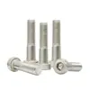 Tornillos Hexagonales Cilíndricos de Acero Inoxidable 304 de Rosca Parcial M3M4M6 Tornillos Mecánicos de Cabeza Cilíndrica de Rosca Parcial