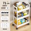 Carrinho Rack de Chão Cozinha Banheiro Móvel Lanche Banheiro Multicamadas Quarto Cabeceira Armazenamento Zhao Zuyou