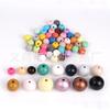 Cuentas de Madera de Haya de Colores Madera Redondas Sueltas de 10-30 mm Accesorios para Joyería DIY Collares Pulseras Fabricante En Stock
