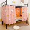 Cortina de Cama de Dormitório Cortina Blackout Pano de Bloqueio para Beliche Superior e Inferior Dormitório de Estudante Universitário Tenda para Cama de Solteiro Cortina Divisória para Beliche Superior