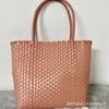 Comercio exterior exportación bolsa tejida a mano de gran capacidad Bolso de mano moda simple bolso de hombro bolsa de estudiante cesta portátil bolsa de playa