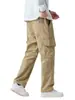 Ropa de Hombre Fengshe / Pantalones Cargo para Hombre Primavera y Otoño Paracaidista Pierna Recta Holgados Casuales 2026 Pantalones Largos Nuevos