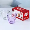 Tazas de Vidrio Transparente Coloreadas Resistentes al Calor Set para el Hogar Tazas de Gota de Lluvia Tazas de Té Tazas para Cerveza Jugo Tazas para Agua Regalos para Eventos