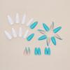 Manicura Francesa de Almendra Simple y Fresca Pieza Uña Postiza Suave para Niña Pieza de Manicura para Usar Venta al por Mayor Caja con 24 Piezas