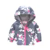 Chaqueta para niños y niñas, primavera y otoño, gorro fino, camisa con cremallera de moda bonita para bebés, abrigo para niños
