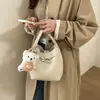 Bolso Pequeño Sencillo de Mano para Mujer 2026 Nuevo Versátil Bolso Cubo con Patrón de Lichi Bolso Cruzado Versátil de Gama Alta Retro