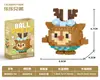 Compatible con Bloques de Construcción de Micropartículas Lego Muñecos de Dibujos Animados Educativos para Niños Ensamblaje Escritorio Celebridad de Internet Puesto Callejero Juguetes al por Mayor