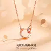 Xiaohongshu Kuaishou Douyin Influenciador Live Colar Banhado a Prata Pedra de Alto Carbono Diamante Quadrado Gota Forma de Pera Pingente Feminino Atacado